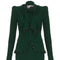 ARCHIVE - 1970s Diana Leslie Green Wool Skirt and Top Set