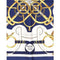 ARCHIVE - 1970s Eperon d’Or Navy White and Gold Hermès Scarf