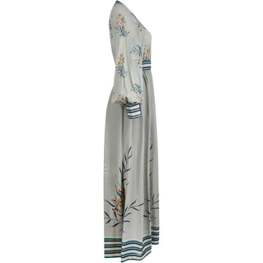 ARCHIVE - 1970s Frank Usher Seafoam Green Chiffon Maxi Dress