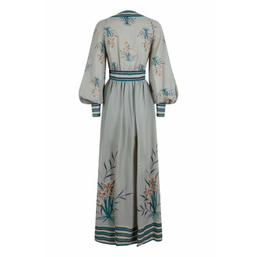 ARCHIVE - 1970s Frank Usher Seafoam Green Chiffon Maxi Dress
