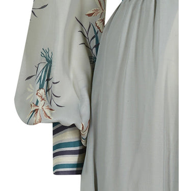 ARCHIVE - 1970s Frank Usher Seafoam Green Chiffon Maxi Dress
