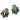 ARCHIVE - 1970s Haute Couture Chanel Green Gripoix Glass + Rhinestone Necklace Earrings Set