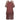 ARCHIVE - 1970s Janice Wainwright Maroon Ruffle Dress