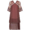 ARCHIVE - 1970s Janice Wainwright Maroon Ruffle Dress