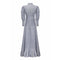 ARCHIVE - 1970s Laura Ashley Edwardian Style navy and White Cotton Dress