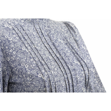 ARCHIVE - 1970s Laura Ashley Edwardian Style navy and White Cotton Dress