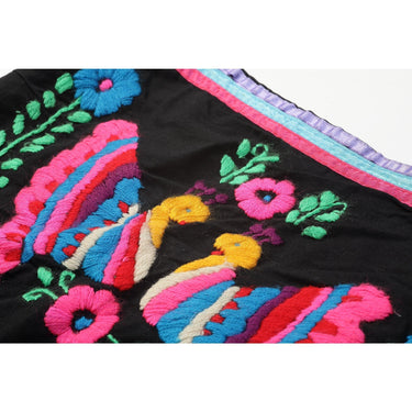 ARCHIVE - 1970s Mexican Hand Embroidered Huipil Style Sun Dress