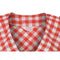 ARCHIVE - 1970s Red and White Gingham Cheque Tie Front Blouse