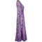 ARCHIVE - 1978 Rare Purple Adini Sultana Dress With Angel Sleeves and Metallic Thread