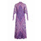 ARCHIVE - 1978 Rare Purple Adini Sultana Dress With Angel Sleeves and Metallic Thread