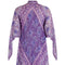 ARCHIVE - 1978 Rare Purple Adini Sultana Dress With Angel Sleeves and Metallic Thread
