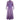 ARCHIVE - 1978 Rare Purple Adini Sultana Dress With Angel Sleeves and Metallic Thread