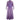 ARCHIVE - 1978 Rare Purple Adini Sultana Dress With Angel Sleeves and Metallic Thread