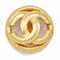 ARCHIVE - 1980s Chanel Gold Tone Double CC Motif Earrings