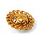 ARCHIVE - 1980s Chanel Quilted Gold Tone Earrings With CC Signature