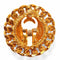 ARCHIVE - 1980s Chanel Quilted Gold Tone Earrings With CC Signature