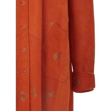 ARCHIVE - 1980s Jean Muir Orange Suede Coat