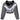 ARCHIVE - 1980s Silver Hooded Bomber Style Jacket With Black Feather Trim