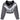 ARCHIVE - 1980s Silver Hooded Bomber Style Jacket With Black Feather Trim