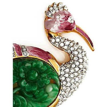 ARCHIVE - 1980s Trifari Pink Bird Brooch