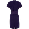 ARCHIVE - 1980s Versace Purple Linen Dress