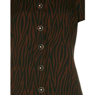 ARCHIVE - 1980s Versace Zebra Print Dress