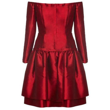 ARCHIVE - 1980s Victor Edelstein Crimson Couture Dress