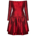 ARCHIVE - 1980s Victor Edelstein Crimson Couture Dress