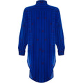 ARCHIVE - 1980’s Zandra Rhodes Oversized Blue Silk Print & Embellished Shirt