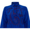 ARCHIVE - 1980’s Zandra Rhodes Oversized Blue Silk Print & Embellished Shirt
