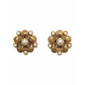 ARCHIVE - 1984 Chanel Renaissance Pearl and Rhinestone Earrings
