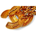 ARCHIVE - 1990s Chanel Gold Chain Double CC Logo Belt