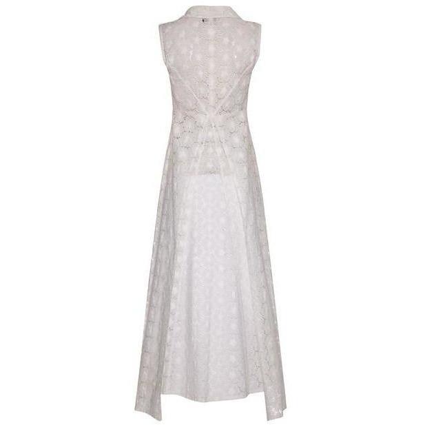 ARCHIVE - 1990s Chanel White Lace Dress With Zip Fastening CIRCA VINTAGE ARCHIVE - 1990s Chanel White Lace Dress With Zip Fastening CIRCA VINTAGE