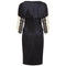 ARCHIVE - 1990s Christian Lacroix Black Satin Skirt Suit