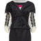 ARCHIVE - 1990s Christian Lacroix Black Satin Skirt Suit