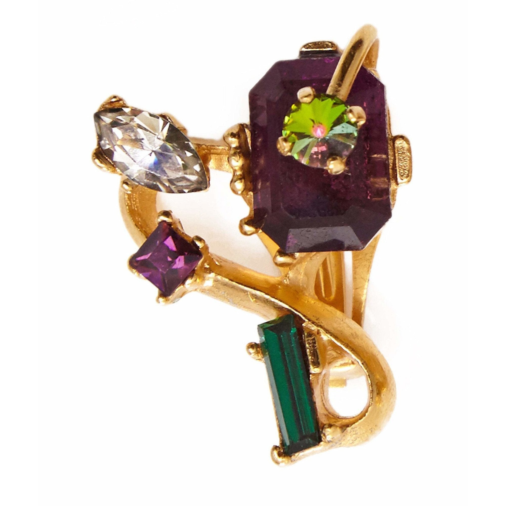 ARCHIVE - 1990s Christian Lacroix Gem Set Earrings
