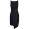 ARCHIVE - 1990s David Fielden Couture Black Lace Dress with Blue Underlay
