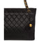 ARCHIVE - 1990s Large Chanel Black Quilted Leather Handbag