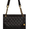 ARCHIVE - 1990s Large Chanel Black Quilted Leather Handbag