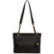 ARCHIVE - 1990s Large Chanel Black Quilted Leather Handbag