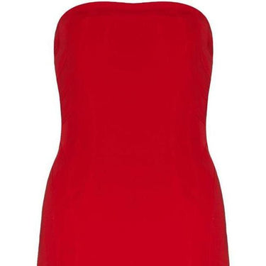 ARCHIVE - 1990s Louis Feraud Red Strapless Dress