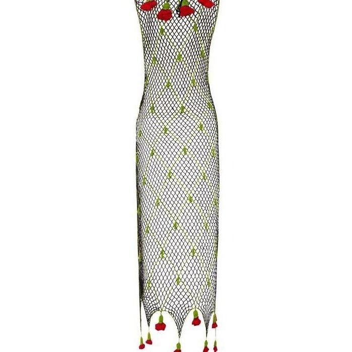 ARCHIVE - 1990s Moschino Cheap and Chic Black Net Dress