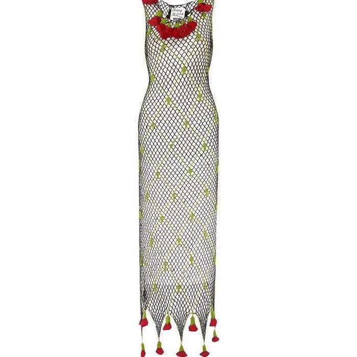 ARCHIVE - 1990s Moschino Cheap and Chic Black Net Dress