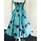 ARCHIVE - Alfred Shaheen 1950s Aquamarine Hawaiian Cotton Sundress With Novelty Fish Print