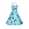 ARCHIVE - Alfred Shaheen 1950s Aquamarine Hawaiian Cotton Sundress With Novelty Fish Print