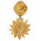 ARCHIVE - Chanel 1990s Gold Tone Sun Drop Earrings