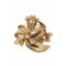 ARCHIVE - Christian Dior 1960s Feather Spray Brooch With Gemstone Detail