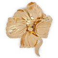 ARCHIVE - Christian Dior 1960s Gold Sculpted Rose Brooch - Henkel & Grosse Original Design
