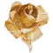 ARCHIVE - Christian Dior 1960s Gold Sculpted Rose Brooch - Henkel & Grosse Original Design