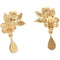 ARCHIVE - Christian Lacroix 1990s Gold Tone Crystal Drop Earrings